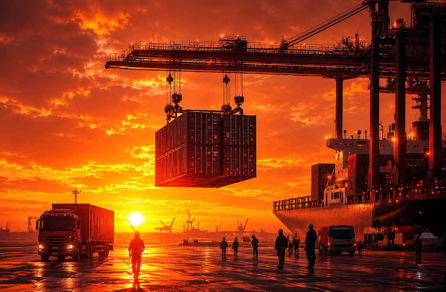 Air and sea freight — global logistics network